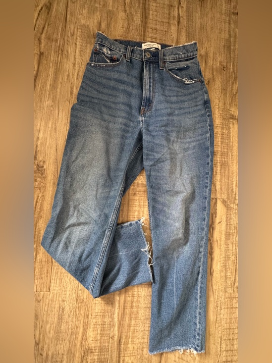 Abercrombie & Fitch Denim - Abercrombie & Fitch Blue Straight-Leg Jeans